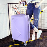 Wholesale!14 20Inches Pink/Green/Purple/Beige Abs Hardside Travel Luggage Bags On Universal