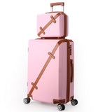 Vintage Rolling Luggage Bag Wheeled Travel Case 20-28"Women'S Trolley Case Men'S Universal Wheel