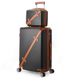 Vintage Rolling Luggage Bag Wheeled Travel Case 20-28"Women'S Trolley Case Men'S Universal Wheel