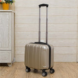 2Pcs Carry On Travel Suitcase Women Laptop Luggage Stripe Pattern Small Luggage 18" Spinner