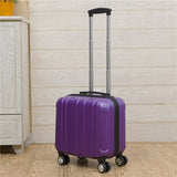 2Pcs Carry On Travel Suitcase Women Laptop Luggage Stripe Pattern Small Luggage 18" Spinner