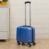 2Pcs Carry On Travel Suitcase Women Laptop Luggage Stripe Pattern Small Luggage 18" Spinner