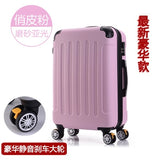 Rolling Luggage 2Pcs 14+24 26" Suitcase Trolley Abs + Pc Travel Bag Suitcase Student Password Box