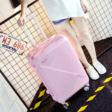 Wholesale!14 26Inches Pink/Green/Purple/Beige Abs Hardside Travel Luggage Bags On Universal
