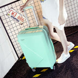 Wholesale!14 26Inches Pink/Green/Purple/Beige Abs Hardside Travel Luggage Bags On Universal