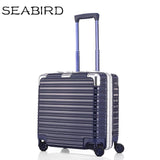 Seabird 17 Inch Aluminum Frame Rolling Luggage Travel Trolley Bag Mala De Viagem With Spinner