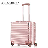 Seabird 17 Inch Aluminum Frame Rolling Luggage Travel Trolley Bag Mala De Viagem With Spinner