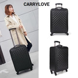 Carrylove Classic Luggage Series 16/20/24 Inch High Quality  Pu Rolling Luggage Spinner Brand