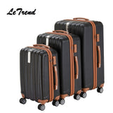 Letrend Business Fashion Rolling Luggage Spinner Suitcases Wheels Password Trolley 20 Inch Cabin