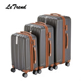 Letrend Business Fashion Rolling Luggage Spinner Suitcases Wheels Password Trolley 20 Inch Cabin