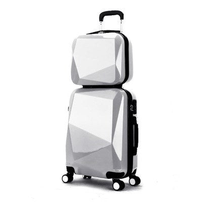 Letrend Women  Rolling Luggage Set Spinner Suitcases Wheel Trolleyvintage Password Travel Bag