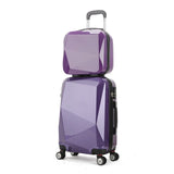 Letrend Women  Rolling Luggage Set Spinner Suitcases Wheel Trolleyvintage Password Travel Bag