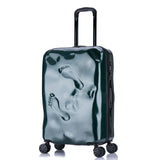 Men And Women Vintage Trolley Luggage Personalized Damaged Travel Suitcase Footprint Trolley