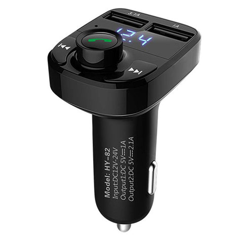 Car Mp3 Audio Player Bluetooth Car Kit Fm Transmitter Handsfree Calling 5V 4.1A Dual Usb Car