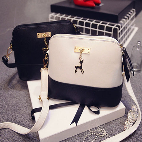 Fashion Women Pu Leather Vintage Messenger Bag Shoulder Crossbody Bag Shell Bag