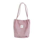 2018 New Shoulder Bag Female High Capacity Women Corduroy Tote Ladies Casual Lady'S Bag Foldable