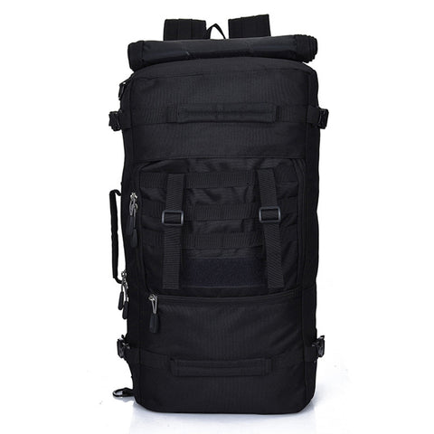 50L Large Backpack Outdoor Trekking Rucksacks Bag For Hiking Camping Mountain Climbing (Black)