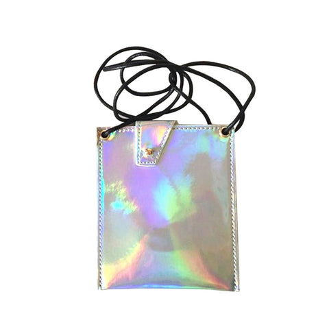 Hologram Clutch Purse Wallet Handbag Crossbody Bag Holographic Leather Evening Clutch Bag For Women