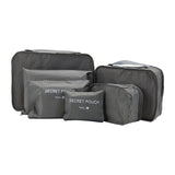 Travel Waterproof Nylon Zipper Mesh Storage Bag Set For Clothes Pouch Luggage Organizer Container