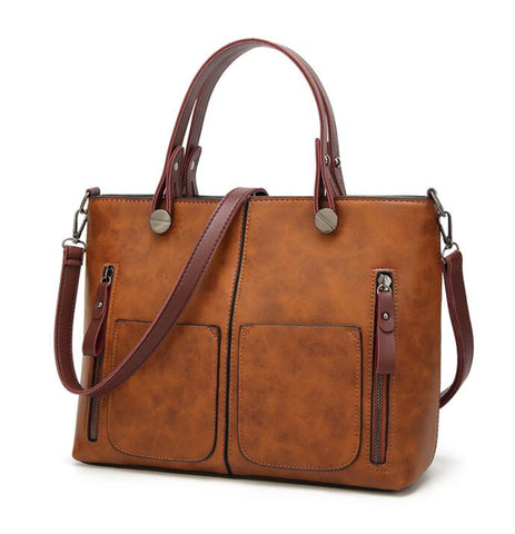 Vintage Women Shoulder Bag Female Causal Totes For Daily Shopping All-Purpose High Quality Dames
