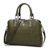 Vintage Crocodile Pattern Women Bag 2018 Ladies Top Handle Bag Pu Leather Sling Bags Ladies High