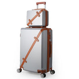Vintage Rolling Luggage Bag Wheeled Travel Case 20-28"Women'S Trolley Case Men'S Universal Wheel