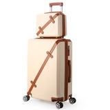 Vintage Rolling Luggage Bag Wheeled Travel Case 20-28"Women'S Trolley Case Men'S Universal Wheel