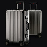 New 20 24 29 Inch Rolling Luggage 100% Aluminium Trolley Solid Travel Bag 20' Women Boarding Bag