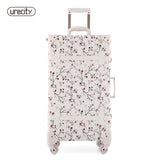 2018 New Women Floral Travel Luggage Retro Spinner Suitcase Rolling Girl Hardside Luggage Lock