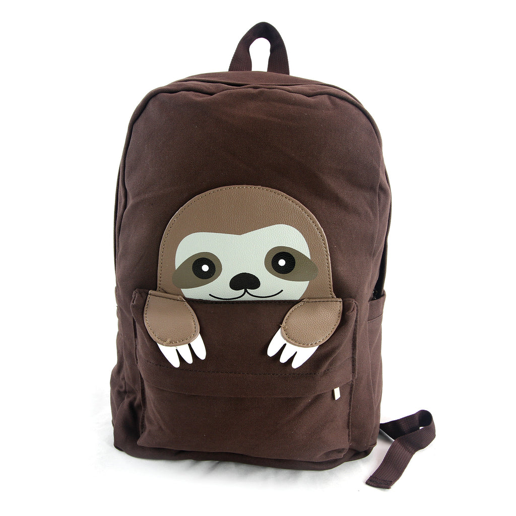 Sloth Preppy Backpack Shop Sleepyville Critters - Peeking Baby Slot – Luggage Factory