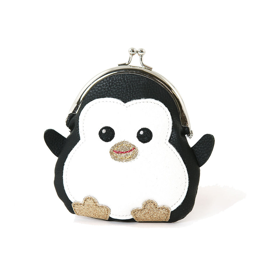 Chubby Penguin Kisslock Coin Purse