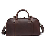 Westal Multi-Purpose Men'S Travel Bags Leather Travel Duffle Bag Genuine Leather Men Bags