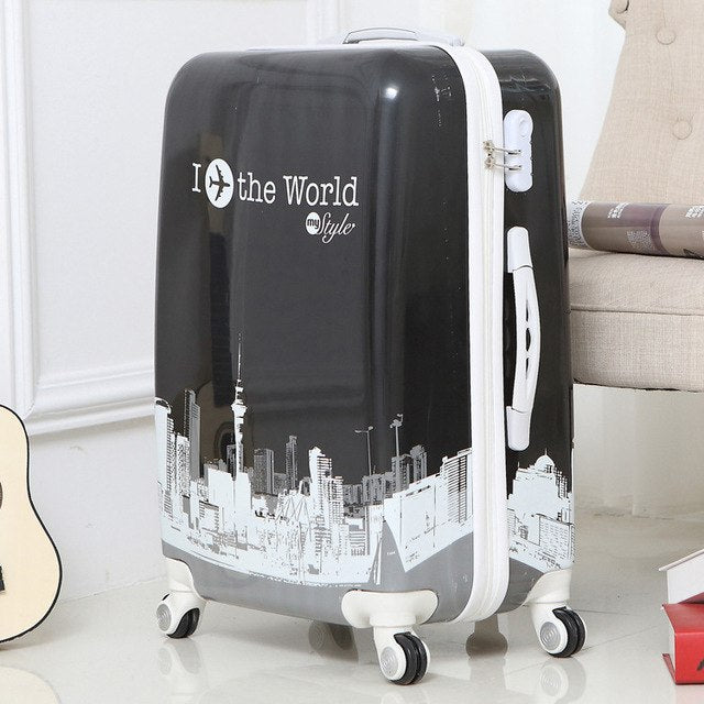 Women Travel Rolling Luggage Case, Girl'S Wheels Suitcase ,Lady Trolley Bag, Gift For Children,