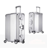 20''22''24''26''29'' Classic Rolling Luggage Aluminium Frame Trolley Solid Travel Cabin Women
