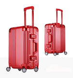 20''22''24''26''29'' Classic Rolling Luggage Aluminium Frame Trolley Solid Travel Cabin Women