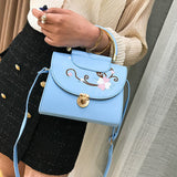 Woman Tote Casual Bags Crossbody Bag Embroidered Leather Handbag Shoulder Bag