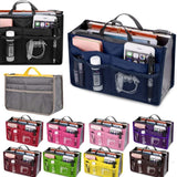 Women Multifunction Travel Cosmetic Makeup Insert Pouch Toiletry Organizer Handbag Storage Purse