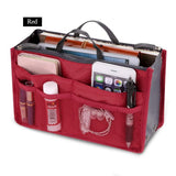 Women Multifunction Travel Cosmetic Makeup Insert Pouch Toiletry Organizer Handbag Storage Purse