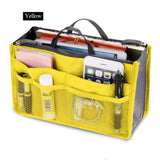 Women Multifunction Travel Cosmetic Makeup Insert Pouch Toiletry Organizer Handbag Storage Purse