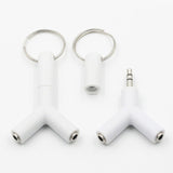 3.5Mm Earphone Adapter Double Jack Adapter Plug Stereo Headphone Splitter For Pc/Mp3 Smartphone