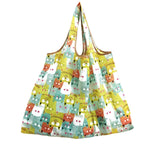 2018 New Lady Foldable Recycle Shopping Bag Eco Reusable Shopping Tote Bag Cartoon Floral Fruit