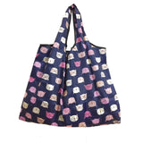 2018 New Lady Foldable Recycle Shopping Bag Eco Reusable Shopping Tote Bag Cartoon Floral Fruit