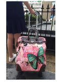 Brand Women Wheeled Luggage Bag Cabin Travel Trolley Bags On Wheels Rolling Luggage Bag For Woman