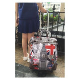 Brand Women Wheeled Luggage Bag Cabin Travel Trolley Bags On Wheels Rolling Luggage Bag For Woman