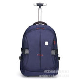 Weishengda Oxford Men Travel Trolley Backpack Bag Trolley Rolling Bags Women Wheeled Backpacks