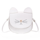 Women Leather Shoulder Bag Pure Color Messenger Satchel Tote Crossbody Bag