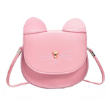 Women Leather Shoulder Bag Pure Color Messenger Satchel Tote Crossbody Bag