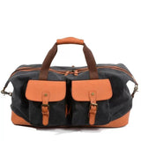 Luggage Oversized Canvas Leather Weekender Bag For Men Shoulder Handbag Vintage Travel Male