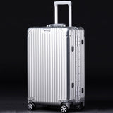 New Fashion Aluminum Alloy Pull Rod Suitcase 20/24/29 Inch Metal Luggage Fashionable New Type Of