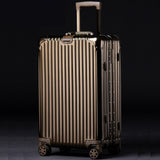 New Fashion Aluminum Alloy Pull Rod Suitcase 20/24/29 Inch Metal Luggage Fashionable New Type Of
